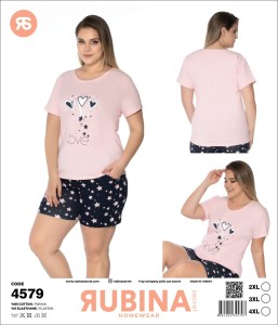 Piżama Damska 4579  3-PAK 